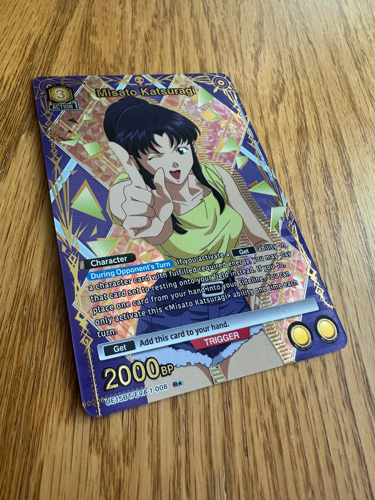 Union Arena Misato Katsuragi (008) (R*) - UE15BT: Evangelion: New Theatrical Edition